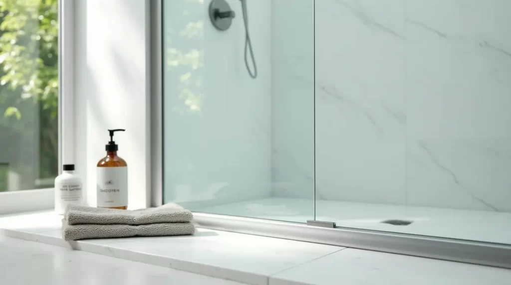 Clean glass Shower Door Easy Maintenance